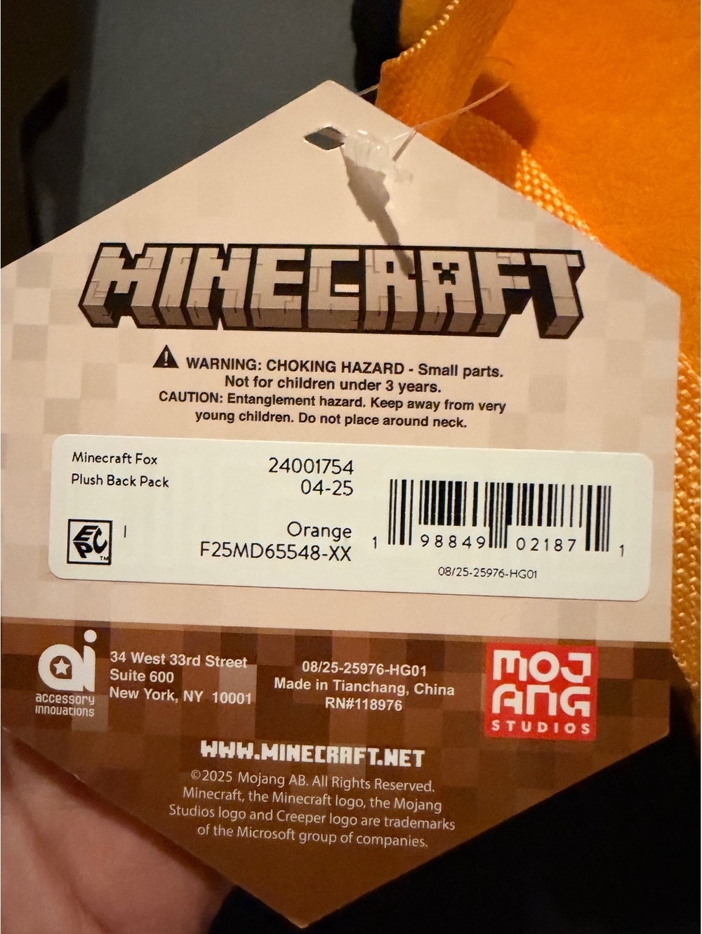Minecraft backpack - Picture 4 of 4